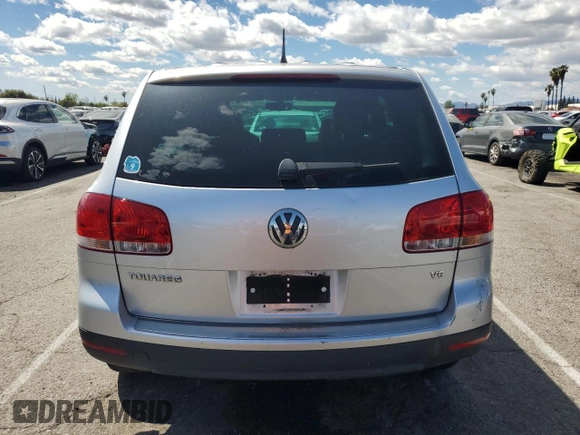 2006 Volkswagen Touareg 3.2L V6 with VIN WVGZG77L76D040164, listed as a Copart auction lot 51551155 with 169,611 mi miles and Salvage Title. Bid and sale history available at DreamBid. Image 6.