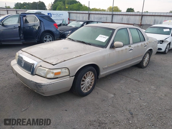 2008 Mercury Grand Marquis LS with VIN 2MEFM75V38X661481, listed as a IAAI auction lot 42079891 with 206,421 mi miles and . Bid and sale history available at DreamBid. Image 2.
