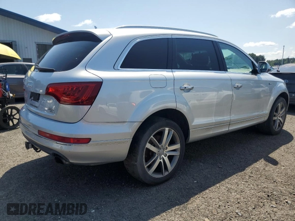 2015 Audi Q7 Premium Plus with VIN WA1LGAFE9FD021183, listed as a Copart auction lot 63902315 with 157,950 mi miles and Clean title. Bid and sale history available at DreamBid. Image 3.