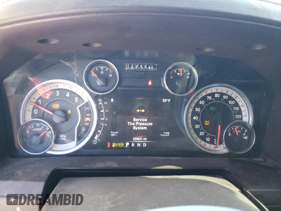 2015 Ram 2500 Laramie with VIN 3C6UR5KLXFG651532, listed as a Copart auction lot 81883484 with 228,831 mi miles and Salvage title. Bid and sale history available at DreamBid. Image 9.