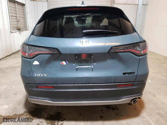 2023 Honda HR-V Sport with VIN 3CZRZ1H59PM700801, listed as a Copart auction lot 63952284 with 9,046 mi miles and Salvage Title. Bid and sale history available at carsss.com. Image 6.