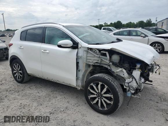 2018 Kia Sportage EX z VIN KNDPN3AC9J7310179, wystawiony jako Copart lot #61767815 z przebiegiem 77 541 mil mil oraz Szkoda całkowita • Salvage title. Historia ofert i sprzedaży dostępna na DreamBid. Obrazek 4.