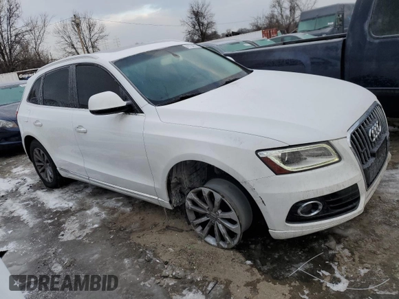 2015 Audi Q5 Premium with VIN WA1CFAFP0FA092794, listed as a Copart auction lot 41754875 with 165,804 mi miles and Salvage Title. Bid and sale history available at carsss.com. Image 4.