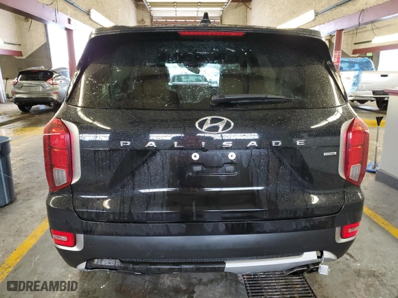 2022 Hyundai Palisade SEL with VIN KM8R4DHE6NU398216, listed as a Copart auction lot 47643615 with 56,673 mi miles and Salvage Title. Bid and sale history available at carsss.com. Image 6.