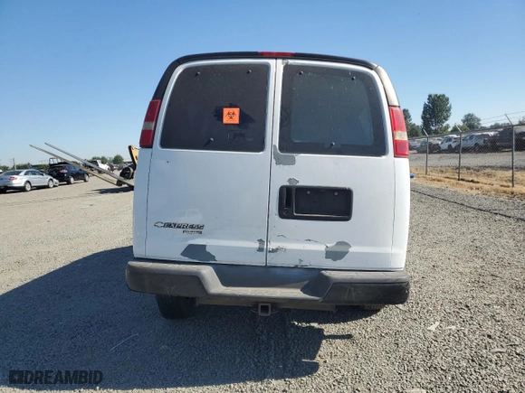 2007 Chevrolet Express Passenger with VIN 1GAHG35U271208048, listed as a Copart auction lot 62064964 with 0 mi miles and Salvage Title. Bid and sale history available at carsss.com. Image 6.