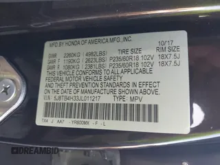 2018 Acura RDX with VIN 5J8TB4H33JL011217, listed as a IAAI auction lot 40102163 with 80,881 mi miles. Bid and sale history available at carsss.com. Image 9.