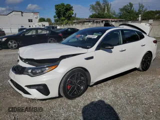 2019 Kia Optima SX with VIN 5XXGW4L29KG334451, listed as a Copart auction lot 80325584 with 169,405 mi miles and Non repairable. Bid and sale history available at DreamBid. Image 1.
