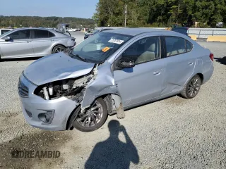 2019 Mitsubishi Mirage G4 SE with VIN ML32F4FJ2KHF15669, listed as a Copart auction lot 75707914 with 49,082 mi miles and Salvage Title. Bid and sale history available at carsss.com. Image 1.