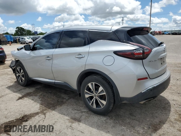 2020 Nissan Murano S z VIN 5N1AZ2AS8LN172866, wystawiony jako Copart lot #55900655 z przebiegiem 46 980 mil mil oraz Szkoda całkowita • Salvage title. Historia ofert i sprzedaży dostępna na DreamBid. Obrazek 2.