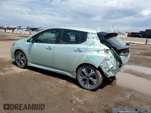 2018 Nissan LEAF SV z VIN 1N4AZ1CP9JC311747, wystawiony jako Copart lot #58365155 z przebiegiem 87 470 mil mil oraz Szkoda całkowita • Salvage title. Historia ofert i sprzedaży dostępna na DreamBid. Obrazek 2.