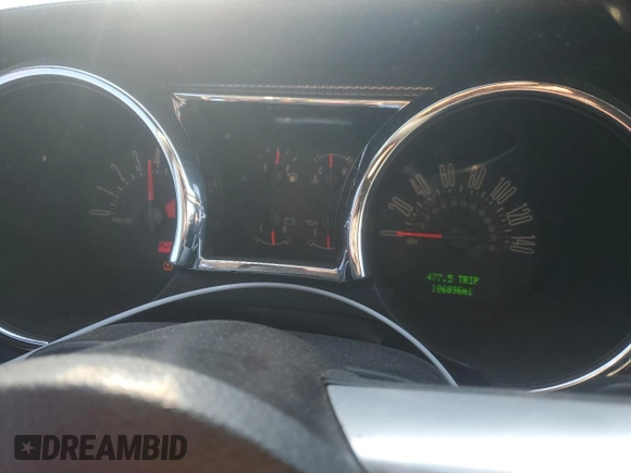 2007 Ford Mustang GT Deluxe with VIN 1ZVHT85H375232464, listed as a Copart auction lot 81100654 with 106,896 mi miles and Salvage Title. Bid and sale history available at carsss.com. Image 9.