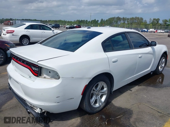 2020 Dodge Charger SXT with VIN 2C3CDXBG7LH100685, listed as a IAAI auction lot 41891270 with 129,277 mi miles. Bid and sale history available at carsss.com. Image 4.