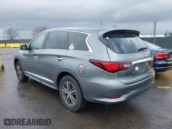 2018 Infiniti QX60 with VIN 5N1DL0MM9JC524006, listed as a IAAI auction lot 41808831 with 152,000 mi miles and . Bid and sale history available at DreamBid. Image 3.