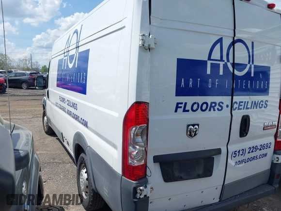 2016 Ram ProMaster Cargo with VIN 3C6URVJG5GE134219, listed as a IAAI auction lot 42094886 with 124,609 mi miles and . Bid and sale history available at DreamBid. Image 3.