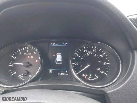 2019 Nissan Rogue S with VIN 5N1AT2MV9KC839655, listed as a IAAI auction lot 41485479 with 35,168 mi miles. Bid and sale history available at carsss.com. Image 7.