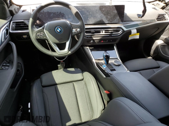 2023 BMW i4 eDrive40 with VIN WBY73AW04PFP08020, listed as a Copart auction lot 48641354 with 14,969 mi miles. Bid and sale history available at carsss.com. Image 8.