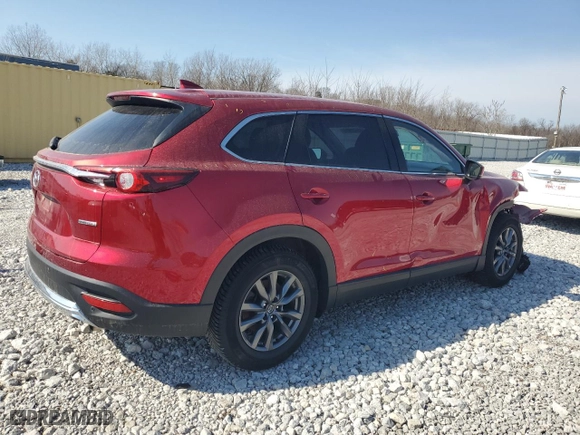 2022 Mazda CX-9 Touring with VIN JM3TCBCY7N0624510, listed as a Copart auction lot 48729975 with 72,712 mi miles and Salvage Title. Bid and sale history available at carsss.com. Image 3.