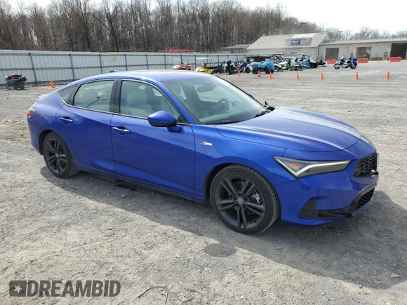 2023 Acura Integra w/A-Spec Package with VIN 19UDE4H37PA018431, listed as a Copart auction lot 49478415 with 15,168 mi miles and Salvage Title. Bid and sale history available at DreamBid. Image 4.
