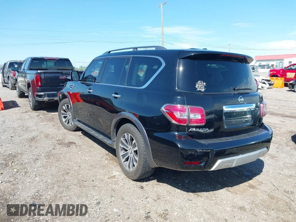 2018 Nissan Armada SL with VIN JN8AY2NC3JX501702, listed as a IAAI auction lot 41972908 with 120,157 mi miles and . Bid and sale history available at DreamBid. Image 3.