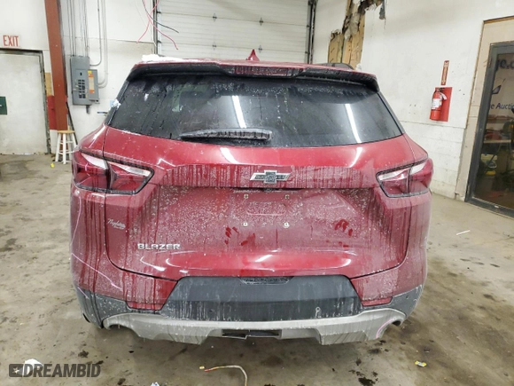 2019 Chevrolet Blazer with VIN 3GNKBCRS5KS684927, listed as a Copart auction lot 45094605 with 69,392 mi miles and Salvage Title. Bid and sale history available at carsss.com. Image 6.