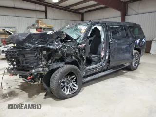 2025 Chevrolet Suburban Z71 z VIN 1GNS6DRD6SR113994, wystawiony jako Copart lot #45117115 z przebiegiem 1 980 mil mil oraz Szkoda całkowita • Salvage title. Historia ofert i sprzedaży dostępna na DreamBid. Obrazek 1.