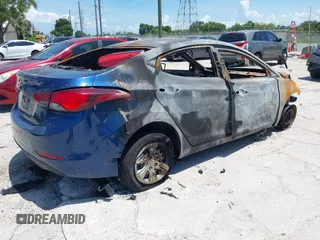 2016 Hyundai Elantra SE with VIN 5NPDH4AEXGH753186, listed as a IAAI auction lot 42487320 with Not provided miles and . Bid and sale history available at DreamBid. Image 4.