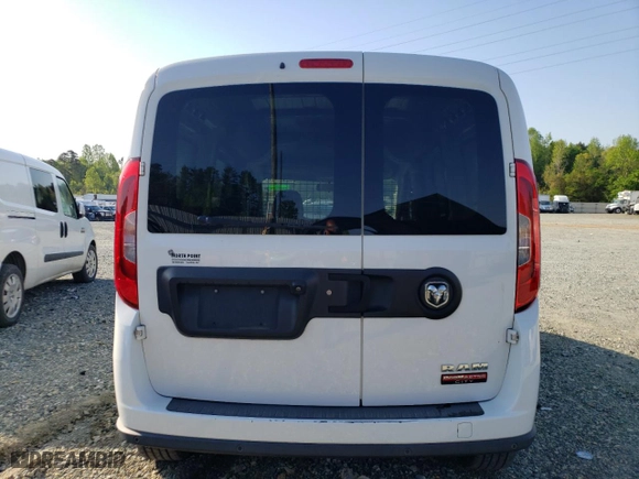 2018 Ram ProMaster City Cargo Van Tradesman SLT with VIN ZFBERFBB9J6J49795, listed as a Copart auction lot 53423125 with 195,333 mi miles and Clean Title. Bid and sale history available at carsss.com. Image 6.