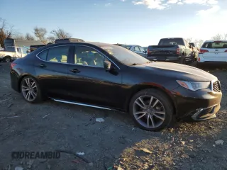 2020 Acura TLX w/Technology Pkg with VIN 19UUB2F49LA002850, listed as a Copart auction lot 83321444 with 49,890 mi miles and Salvage Title. Bid and sale history available at carsss.com. Image 4.