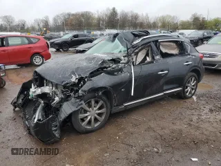 2017 Infiniti QX50 with VIN JN1BJ0RR0HM400462, listed as a Copart auction lot 52635015 with Not provided miles and Salvage title. Bid and sale history available at DreamBid. Image 1.