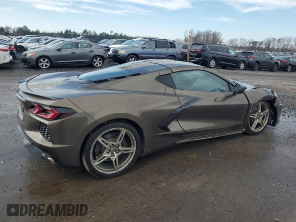 2021 Chevrolet Corvette 2LT with VIN 1G1YB2D40M5110151, listed as a Copart auction lot 50447265 with 9,081 mi miles and Salvage title. Bid and sale history available at DreamBid. Image 3.