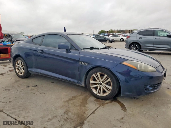 2008 Hyundai Tiburon GS with VIN KMHHM66D98U283776, listed as a Copart auction lot 51109895 with 125,095 mi miles and Salvage Title. Bid and sale history available at carsss.com. Image 4.