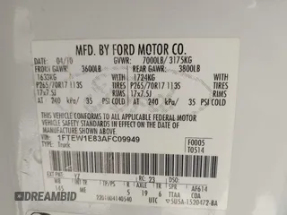 2010 Ford F-150 XL с VIN 1FTEW1E83AFC09949, выставлен на аукционе IAAI как лот 41540611 с пробегом Не указан миль и . История ставок и продаж доступна на DreamBid. Изображение 9.