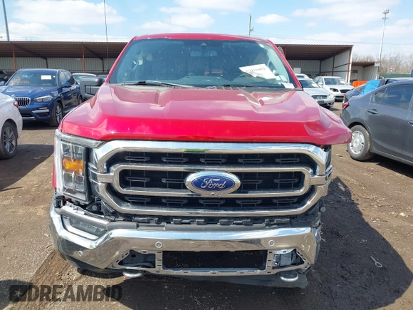 2021 Ford F-150 XL with VIN 1FTFW1E58MKD31650, listed as a IAAI auction lot 41916402 with 63,626 mi miles. Bid and sale history available at carsss.com. Image 12.