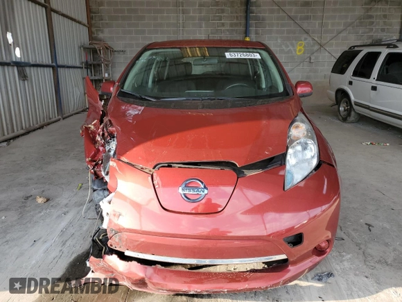 2015 Nissan LEAF SV with VIN 1N4AZ0CP0FC314196, listed as a Copart auction lot 63726803 with 78,416 mi miles. Bid and sale history available at carsss.com. Image 5.
