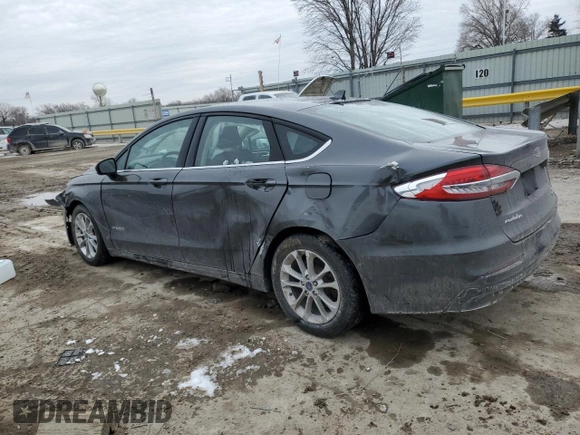 2019 Ford Fusion SE with VIN 3FA6P0LU5KR108871, listed as a Copart auction lot 45390485 with 61,130 mi miles and Salvage Title. Bid and sale history available at carsss.com. Image 2.