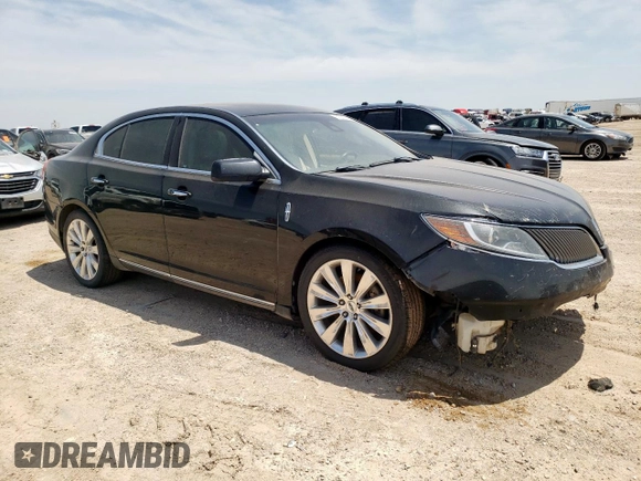 2013 Lincoln MKS EcoBoost with VIN 1LNHL9FT5DG606208, listed as a Copart auction lot 59224735 with 156,202 mi miles and Salvage title. Bid and sale history available at DreamBid. Image 4.