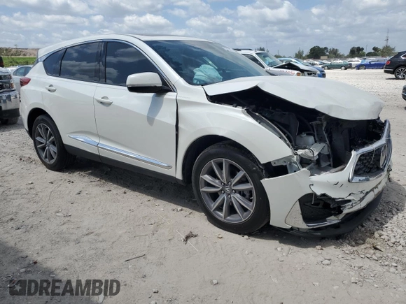 2019 Acura RDX Technology with VIN 5J8TC1H5XKL010600, listed as a Copart auction lot 53722555 with 89,146 mi miles and Salvage title. Bid and sale history available at DreamBid. Image 4.