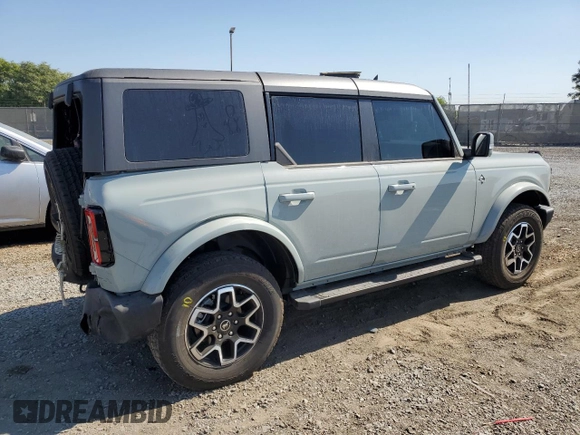 2024 Ford Bronco Outer Banks with VIN 1FMEE8BP4RLA20694, listed as a Copart auction lot 74290774 with 12,707 mi miles and Salvage Title. Bid and sale history available at DreamBid. Image 3.