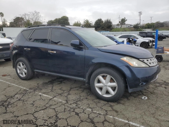 2005 Nissan Murano S with VIN JN8AZ08WX5W443784, listed as a Copart auction lot 85924974 with 194,197 mi miles and Salvage Title. Bid and sale history available at carsss.com. Image 4.