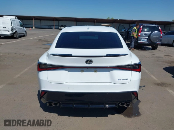 2023 Lexus IS 500 F Sport Performance z VIN JTHAP1D24P5004680, wystawiony jako IAAI lot #42148795 z przebiegiem 14 791 mil mil oraz . Historia ofert i sprzedaży dostępna na DreamBid. Obrazek 16.