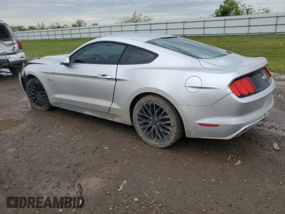 2017 Ford Mustang GT with VIN 1FA6P8CF4H5210027, listed as a Copart auction lot 51072245 with 106,719 mi miles and Salvage Title. Bid and sale history available at carsss.com. Image 2.
