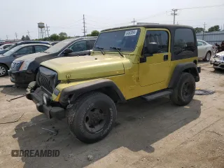 2003 Jeep Wrangler Sahara with VIN 1J4FA59S03P313418, listed as a Copart auction lot 64883094 with 184,658 mi miles and Salvage title. Bid and sale history available at DreamBid. Image 1.