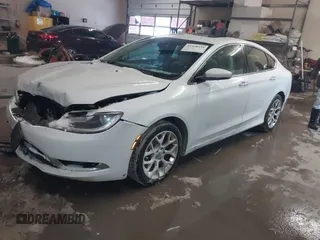 2015 Chrysler 200 C with VIN 1C3CCCEG3FN543757, listed as a IAAI auction lot 41468410 with 145,041 mi miles. Bid and sale history available at carsss.com. Image 2.