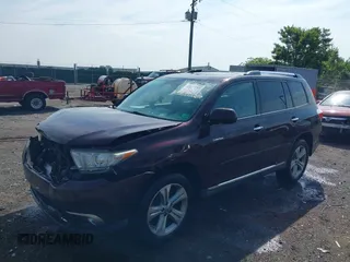2012 Toyota Highlander Limited with VIN 5TDDK3EHXCS109370, listed as a IAAI auction lot 42603995 with 170,264 mi miles and . Bid and sale history available at DreamBid. Image 2.