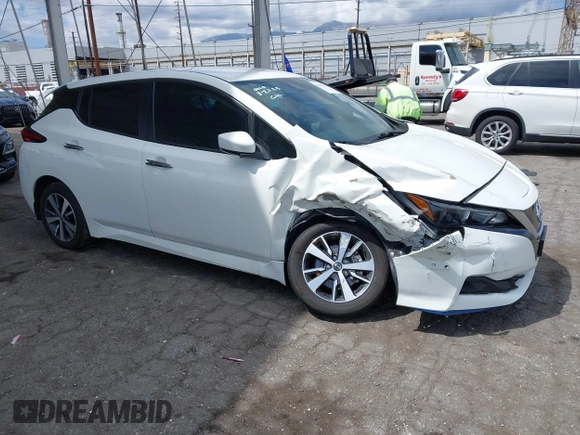 2022 Nissan LEAF S Plus with VIN 1N4BZ1BV9NC551228, listed as a IAAI auction lot 41936398 with 50,168 mi miles and . Bid and sale history available at DreamBid. Image 1.