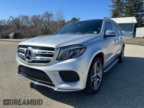 2017 Mercedes-Benz GLS 550 z VIN 4JGDF7DE2HA791339, wystawiony jako Copart lot #58326935 z przebiegiem 191 711 mil mil oraz Czysty tytuł • Clean title. Historia ofert i sprzedaży dostępna na DreamBid. Obrazek 2.