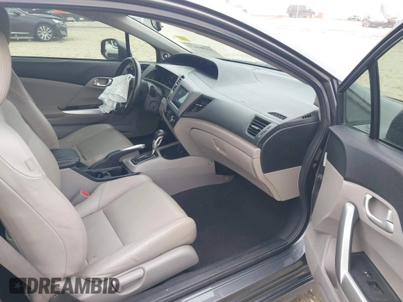 2012 Honda Civic Cpe EX-L with VIN 2HGFG3B02CH503860, listed as a IAAI auction lot 41384472 with 170,472 mi miles. Bid and sale history available at carsss.com. Image 5.