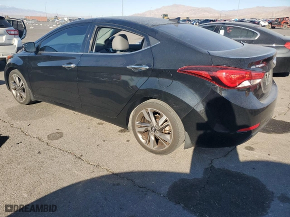 2014 Hyundai Elantra Limited with VIN 5NPDH4AE1EH494956, listed as a Copart auction lot 43172735 with 66,312 mi miles and Salvage Title. Bid and sale history available at carsss.com. Image 2.