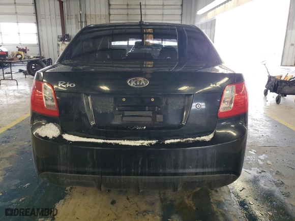 2010 Kia Rio LX with VIN KNADH4A3XA6654381, listed as a Copart auction lot 88600895 with 173,114 mi miles and Salvage Title. Bid and sale history available at carsss.com. Image 6.