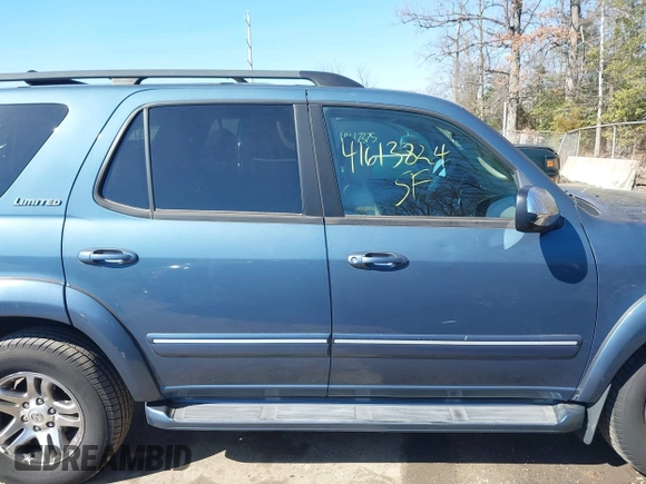 2007 Toyota Sequoia Limited with VIN 5TDBT48A67S291504, listed as a IAAI auction lot 41613824 with 139,089 mi miles and . Bid and sale history available at DreamBid. Image 13.